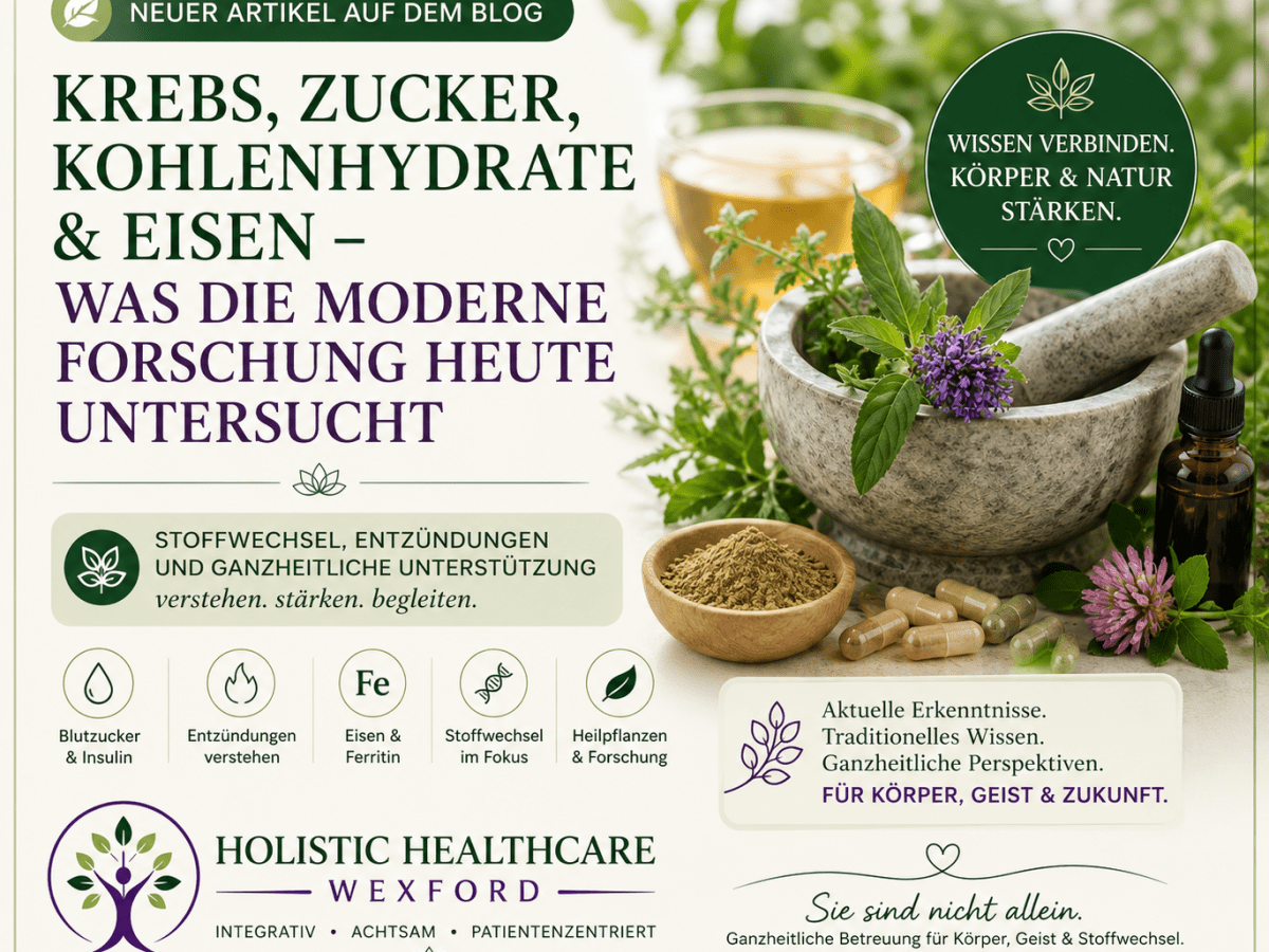 Krebs, Zucker, Kohlenhydrate und Eisen – warum der Stoffwechsel heute stärker beachtet&nbsp;wird